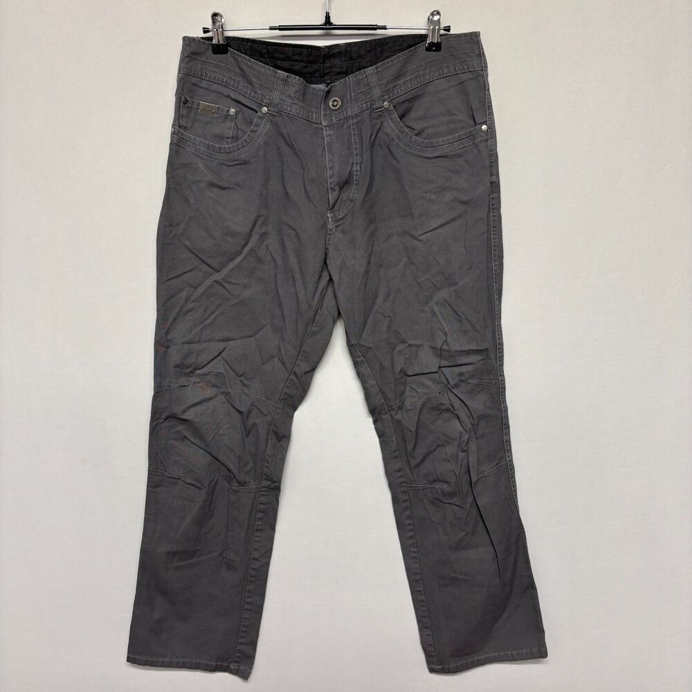 KUHL Men Kanvus Jean Pants Size 36x32 Gray Outdoor Hiking D134 -24